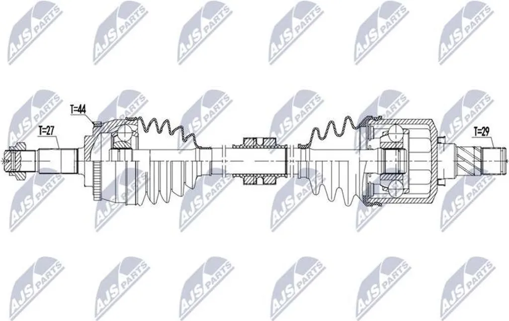 Arbre de transmission NPW-NS-140 renforcé compatible 39101AV611