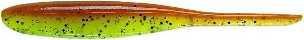 Keitech Shad Impact 4" Motoroil/Chartreuse