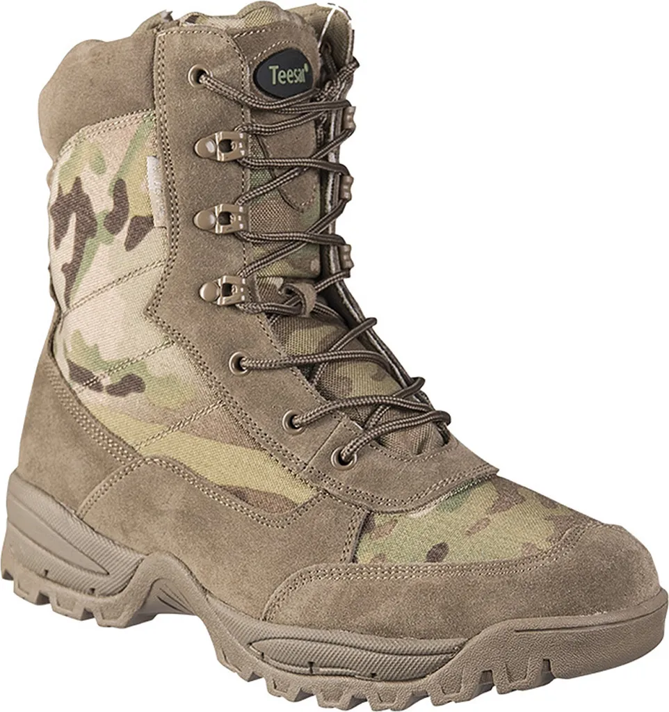 Bottes Tactiques Mil-Tec avec Zip YKK Multicam Taille EU 47 pour Homme
