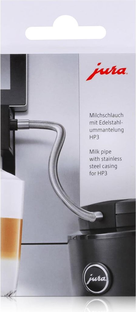 Jura Milchschlauch mit Edelstahlummantelung HP3 - Für stets optimale Milchhygie