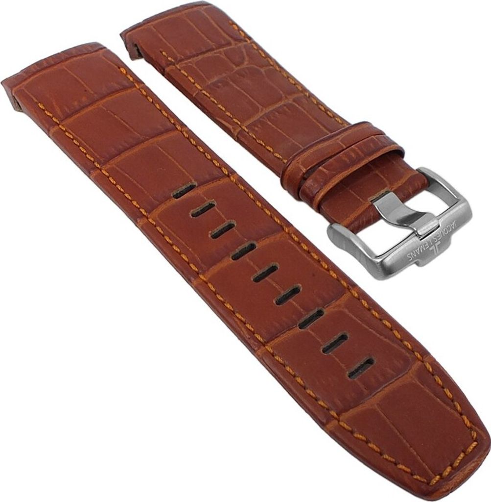 Uhrenarmband Jacques Lemans Liverpool Leder Braun 1-1465