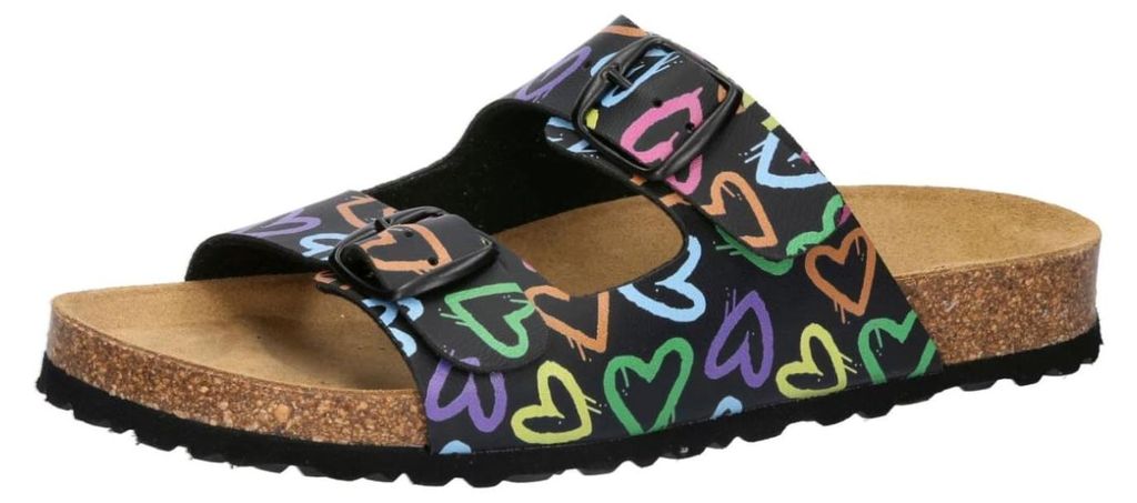 Lico Damen Bioline slippers, zwart, maat 39 EU Productafbeelding 