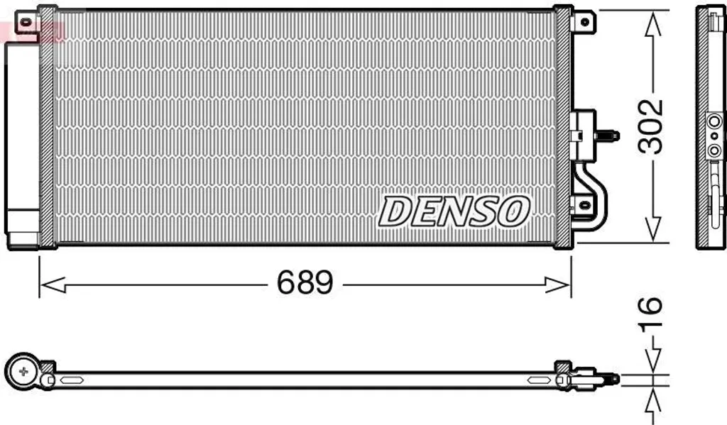 DENSO DCN20048 Condenseur de Climatisation OE 1850336 pour Mokka X (J13)