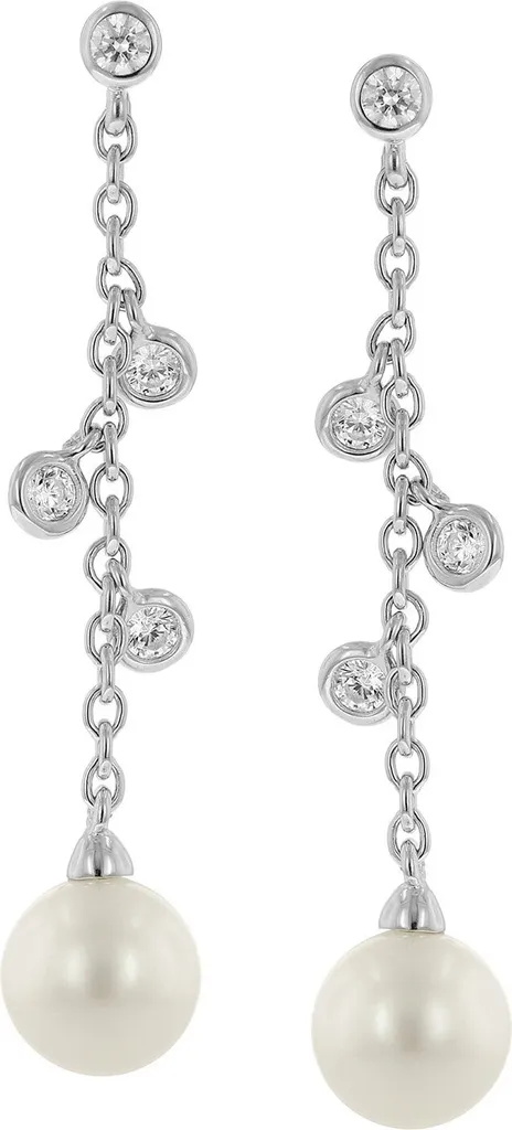 Boucles d'oreilles perles pour femmes Viventy 783844 en argent véritable