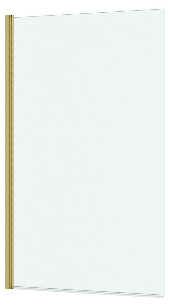 Badewannenaufsatz 140×80 cm, Faltwand, Gold, Aluminium, ESG Produktbild 