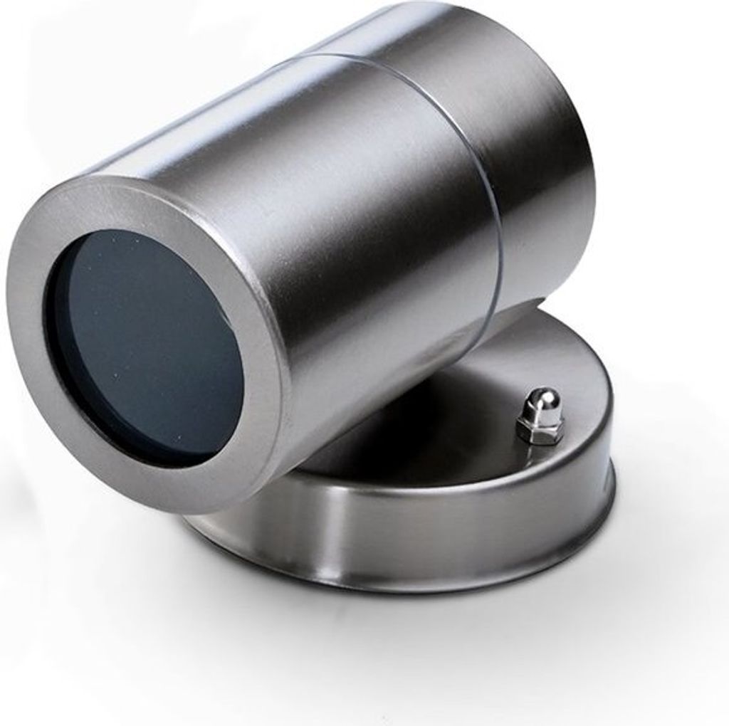 Braytron LED IP44 Wandleuchte RITA WL.1 Edelstahl GU10 Außenleuchte Außenlampe Wandlampe für Innen und Außen, Outdoor & Indoor