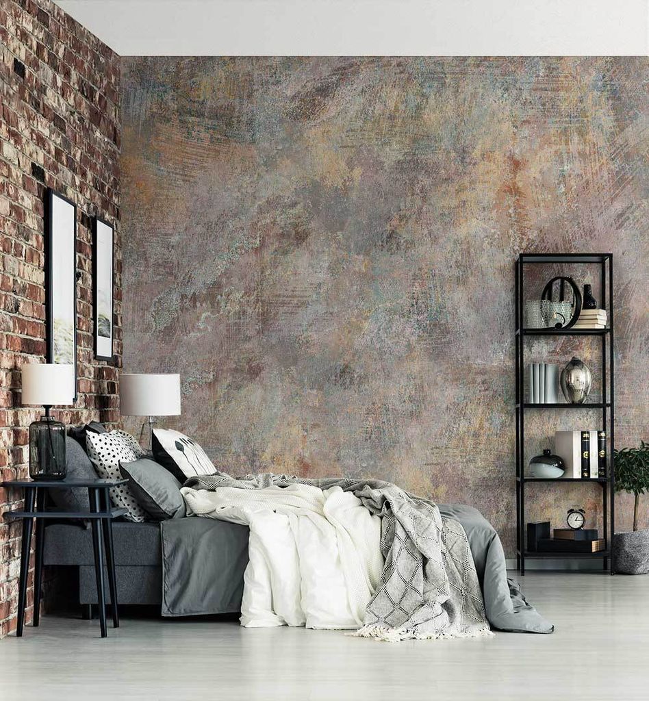 Fototapete Abstrakter abgenutzter Beton, Material:Premium Vlies 150g/qm, Größe Tapete:455 x 300cm