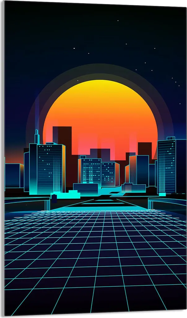 Copertura Piano Cottura 30x52 Arancione | Tagliere in Vetro Temperato