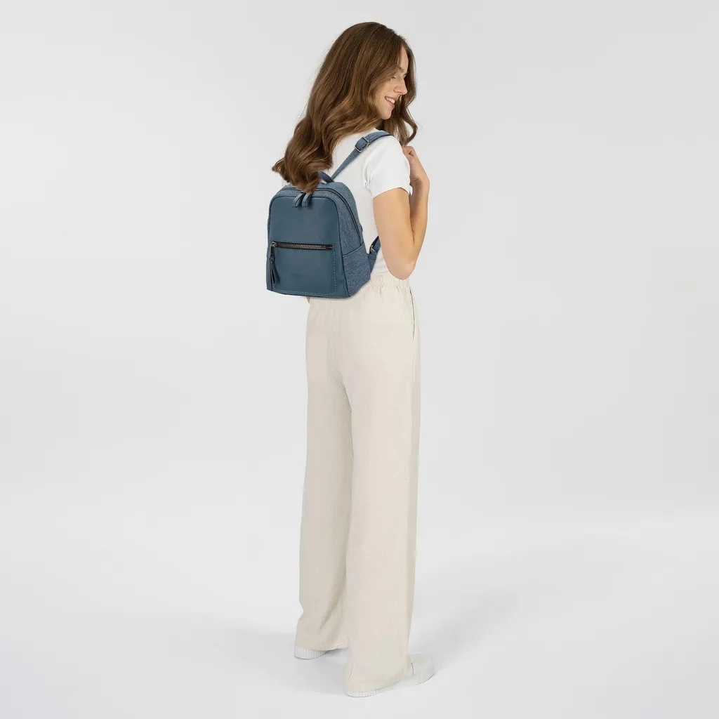 Sac à Dos Tamara Tom Tailor - Finition Polyuréthane Bleu 4255619925480 - 2