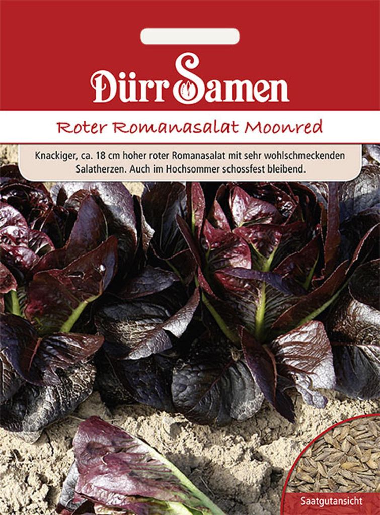 Dürr-Samen - Romana-Salat Moonred - Saatgut - 4244