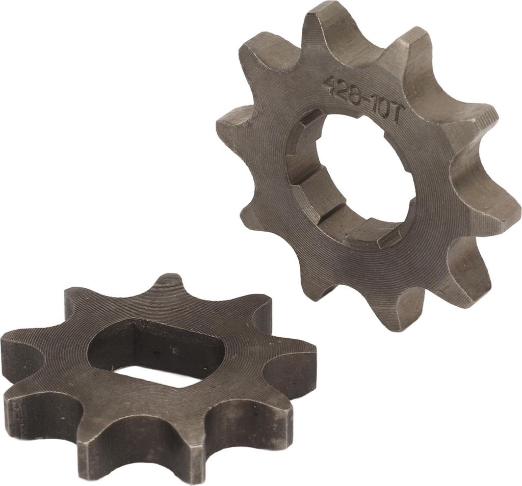 428 10 Zähne 20 mm Kettenrad Kohlenstoffstahl 9 Zähne 12 x 17 mm H-Loch für den Motoraustausch