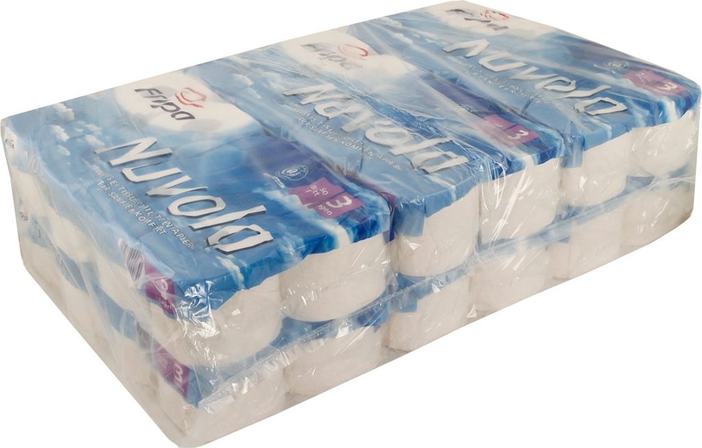 Toilettenpapier 250 Blatt weiß 3-lagig 250 Blatt 6 x 8 = 48Rolle