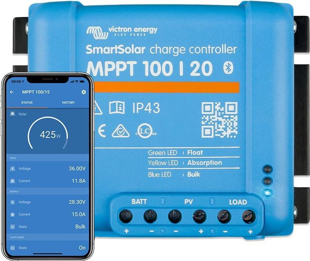 SmartSolar MPPT 100/20 (up to 48V) Zdjęcie produktu 