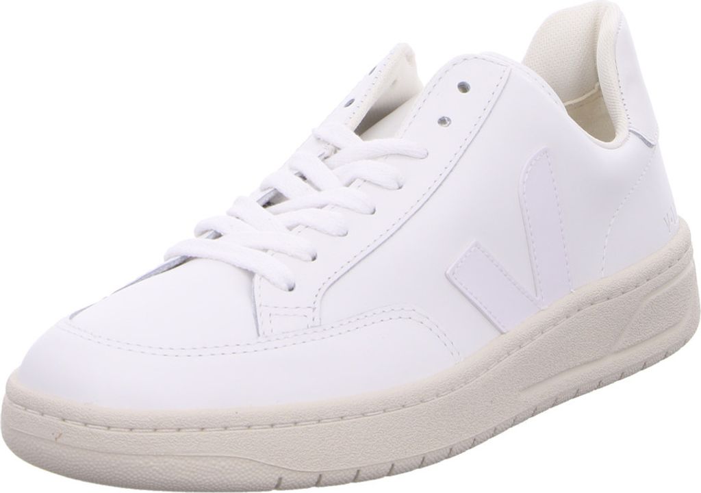 Veja V 12 Herren Schnürung Leder Turnschuhe Weiß – 8 Großbritannien - 42 EU - 9 US / Weiß