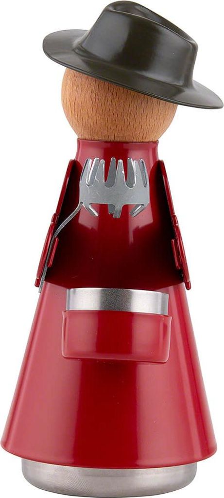 "Dr Weihrichkarzlmaa" mit Hut und Kappe rot (15cm) von Huss Räucherkerzen