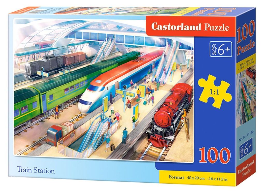 Castorland B-111190, 100 kusů, Vláček, 6 rok/roky Obrázek produktu 