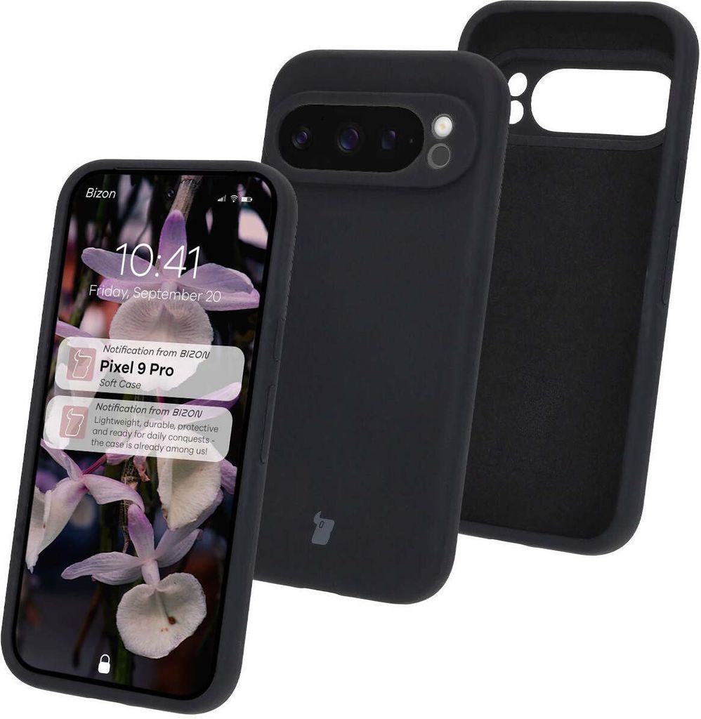 Bizon Soft Case Google Pixel 9 Pro schwarz