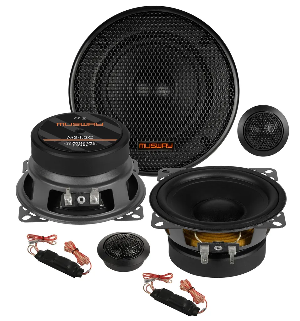 Haut-parleur Musway MS-4.2C de 10 cm : Système 2 Voies avec Filtres