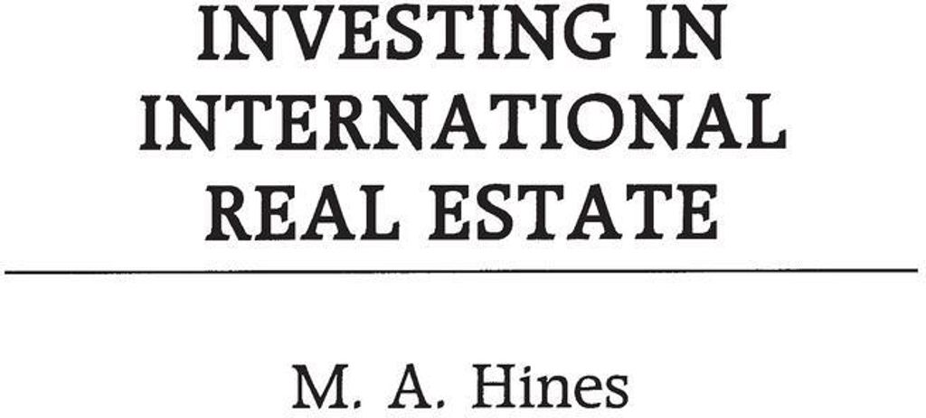 Investing in International Real Estate