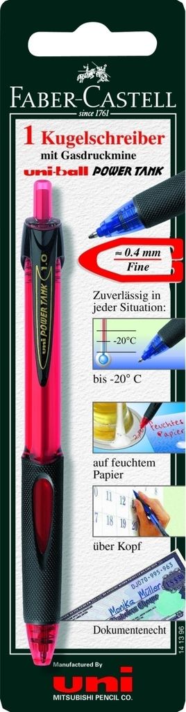 Kugelschreiber Power Tank SN-220 blau auf Blisterkarte Packung mit 10 Stück