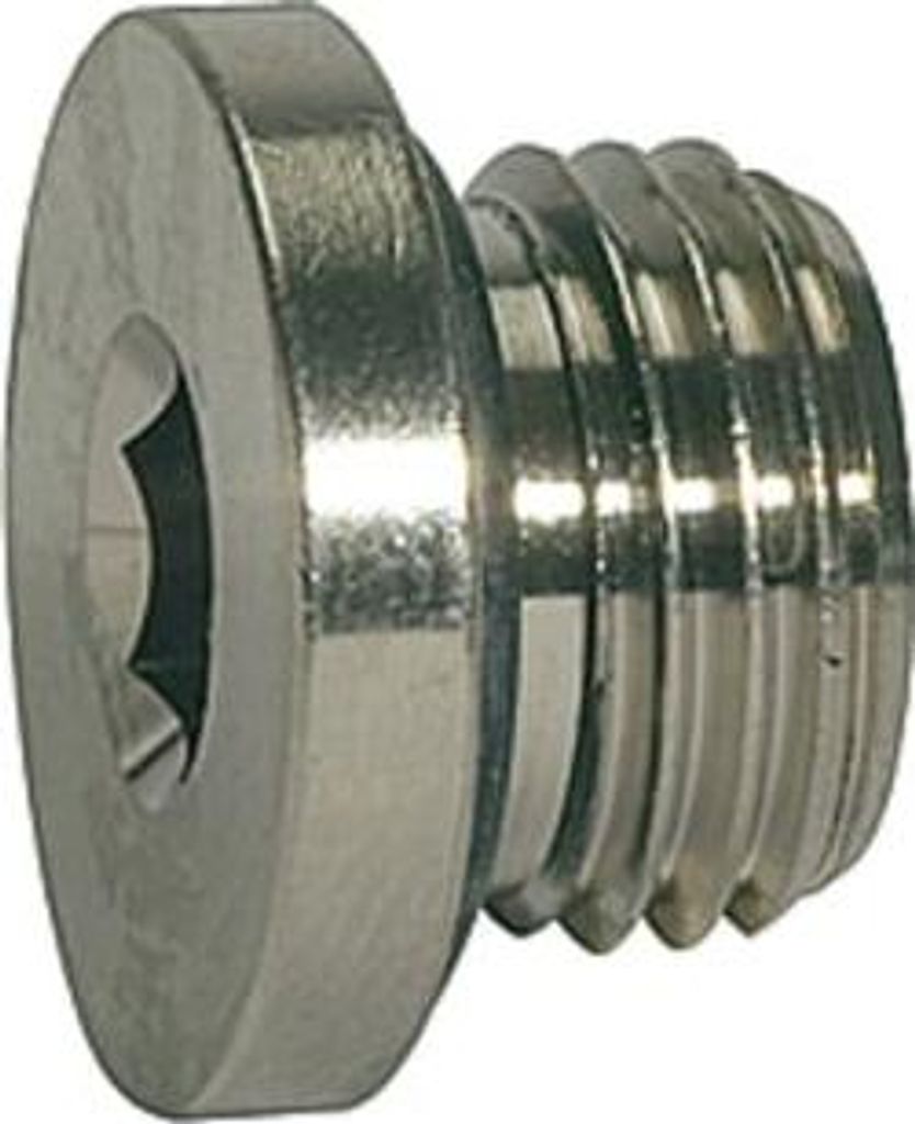 Riegler Verschlussstopfen, O-Ring »value line«, G 1/4, Messing vern.