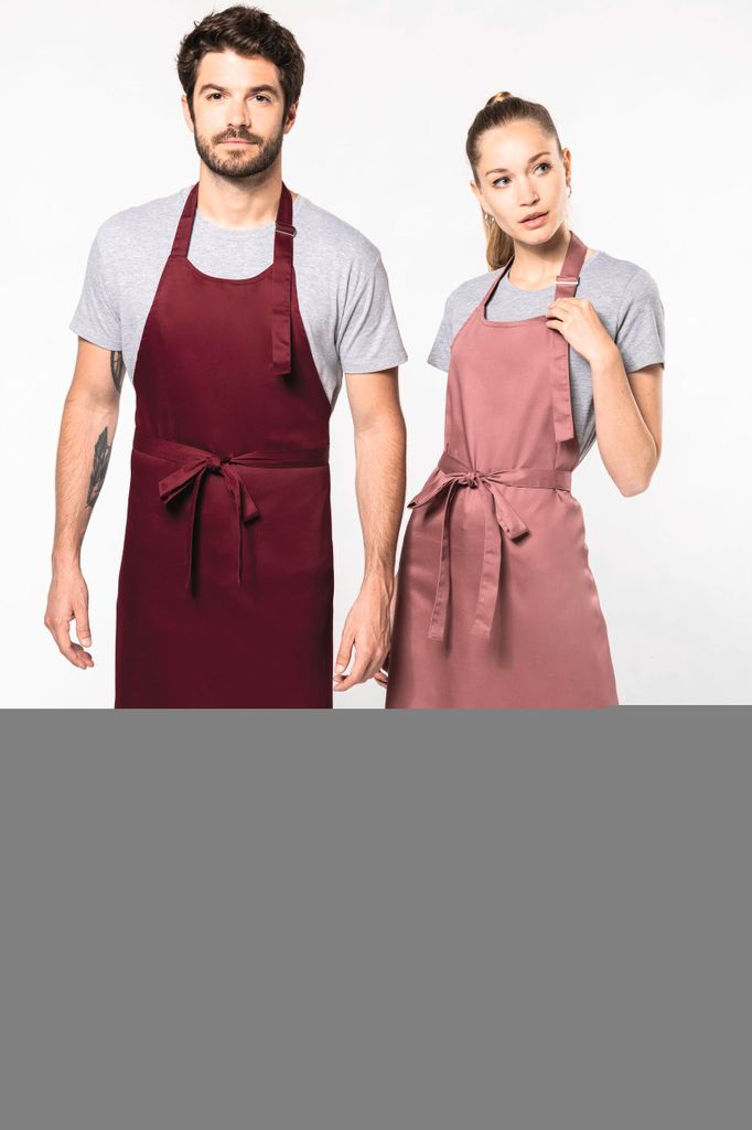 Kariban Schürze aus Baumwollpolyester ohne Tasche