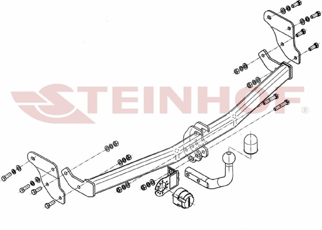 Z546667 Anhängerkupplung passend für HYUNDAI i20 06/2012-2014 starr