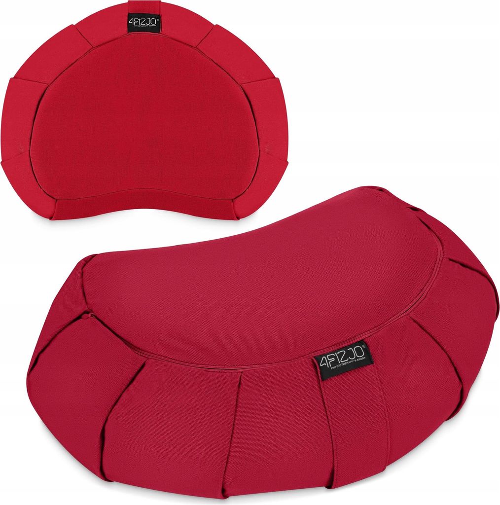 4FIZJO Yogakissen Halbmond, 40x30x12 cm, Buchweizen-Spelz Produktbild 