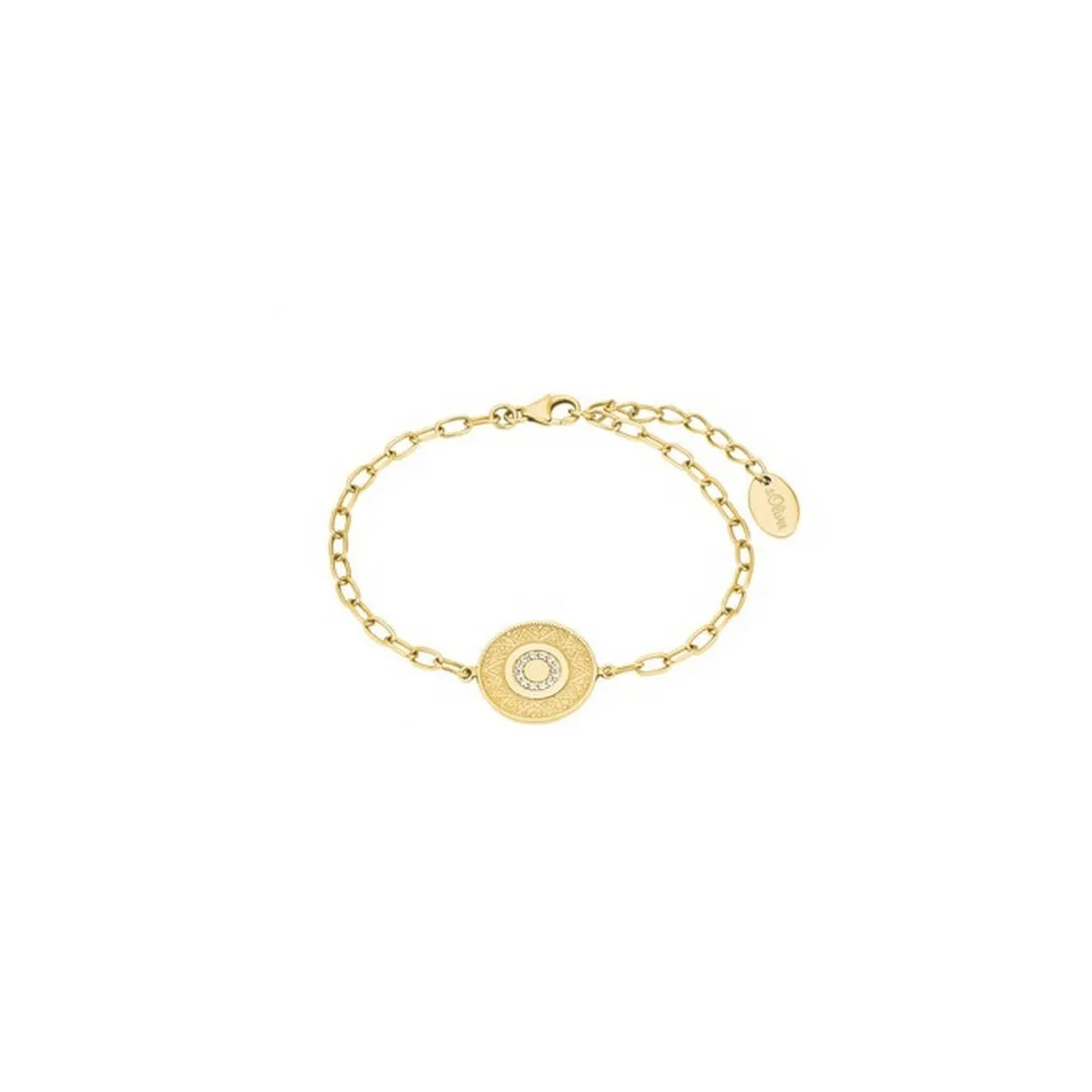 Bracelet Femme s.Oliver Or Blanc Idéal Cadeau Anniversaire Motif 20 cm
