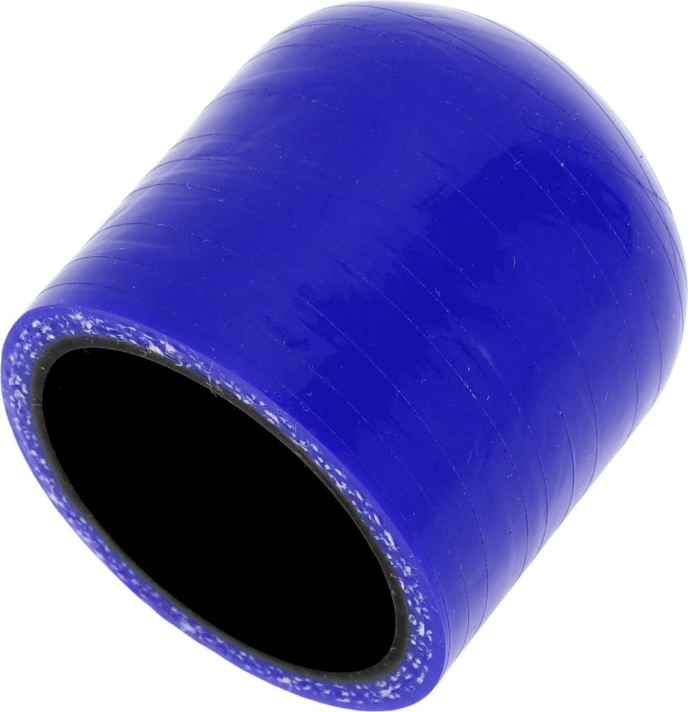 1 Stück 30mm L 30mm/1.18" ID Schwarz Blau Auto Silikon Gummischlauch Endkappe Silikon Verstärkte Blindkappe für Bypass-Rohr Universal