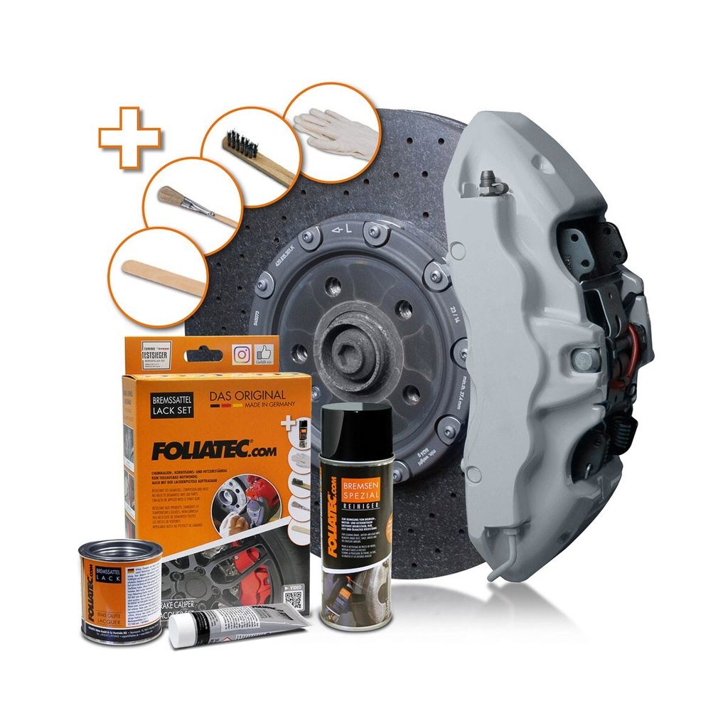 FOLIATEC 2156 Bremssattellack Farbe Spray Set Grau 400 125 Produktbild 