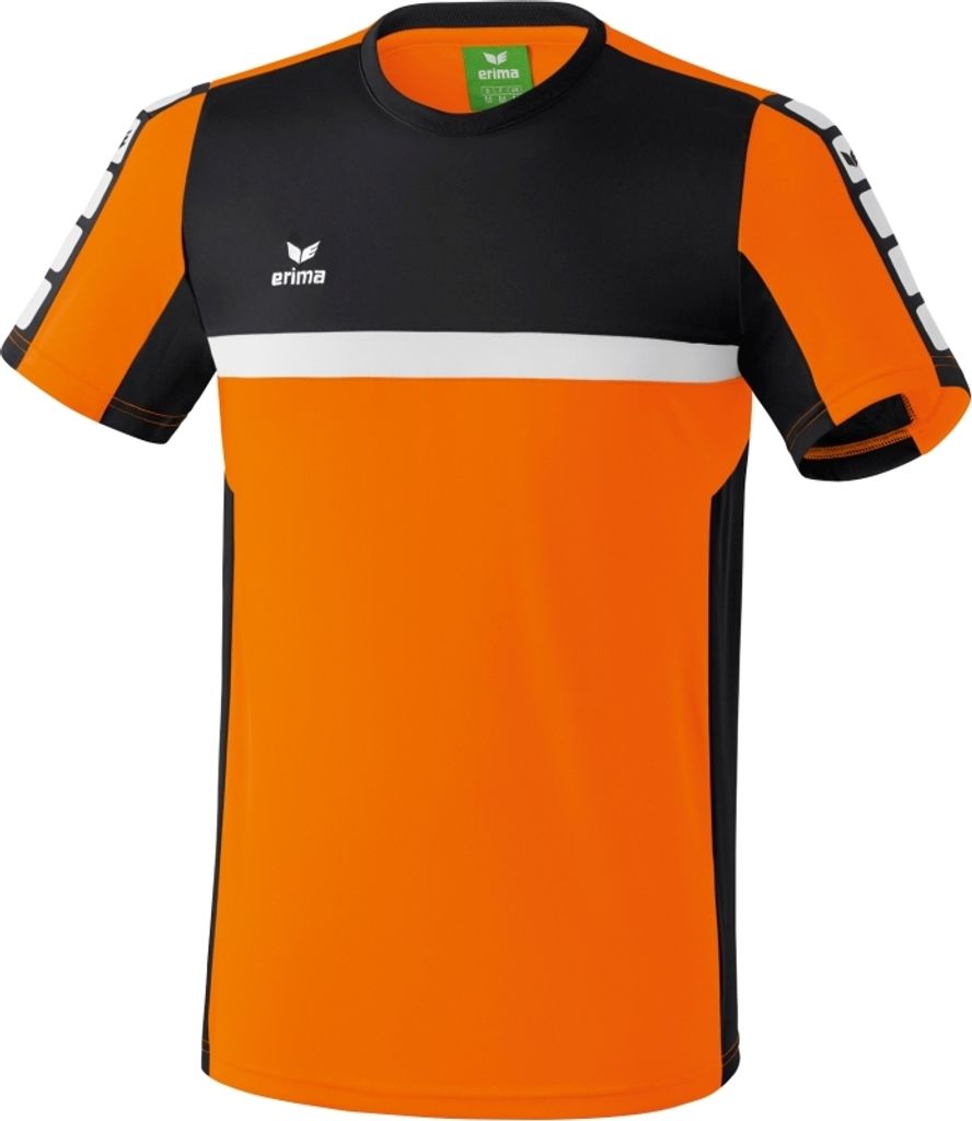 Erima CLASSIC 5-CUBES T-Shirt Kinder orange/schwarz/weiß 164