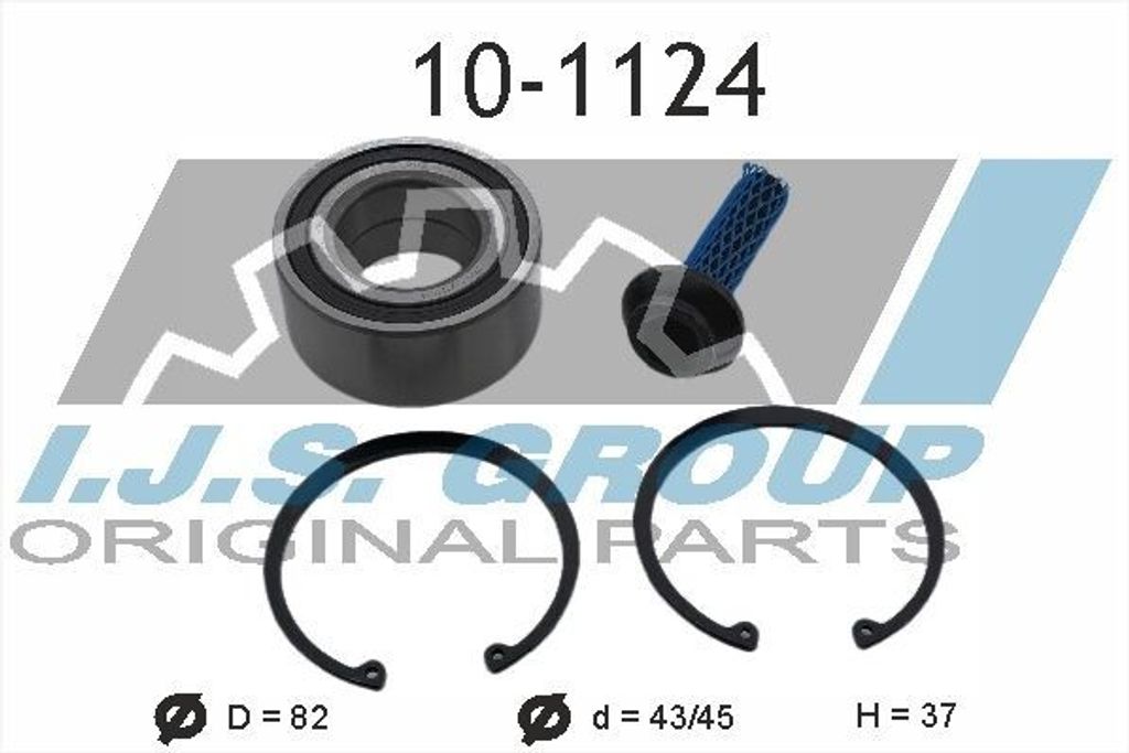 IJS GROUP Radlagersatz Vorne für VW PASSAT Variant (3B6) 82mm 10-1124
