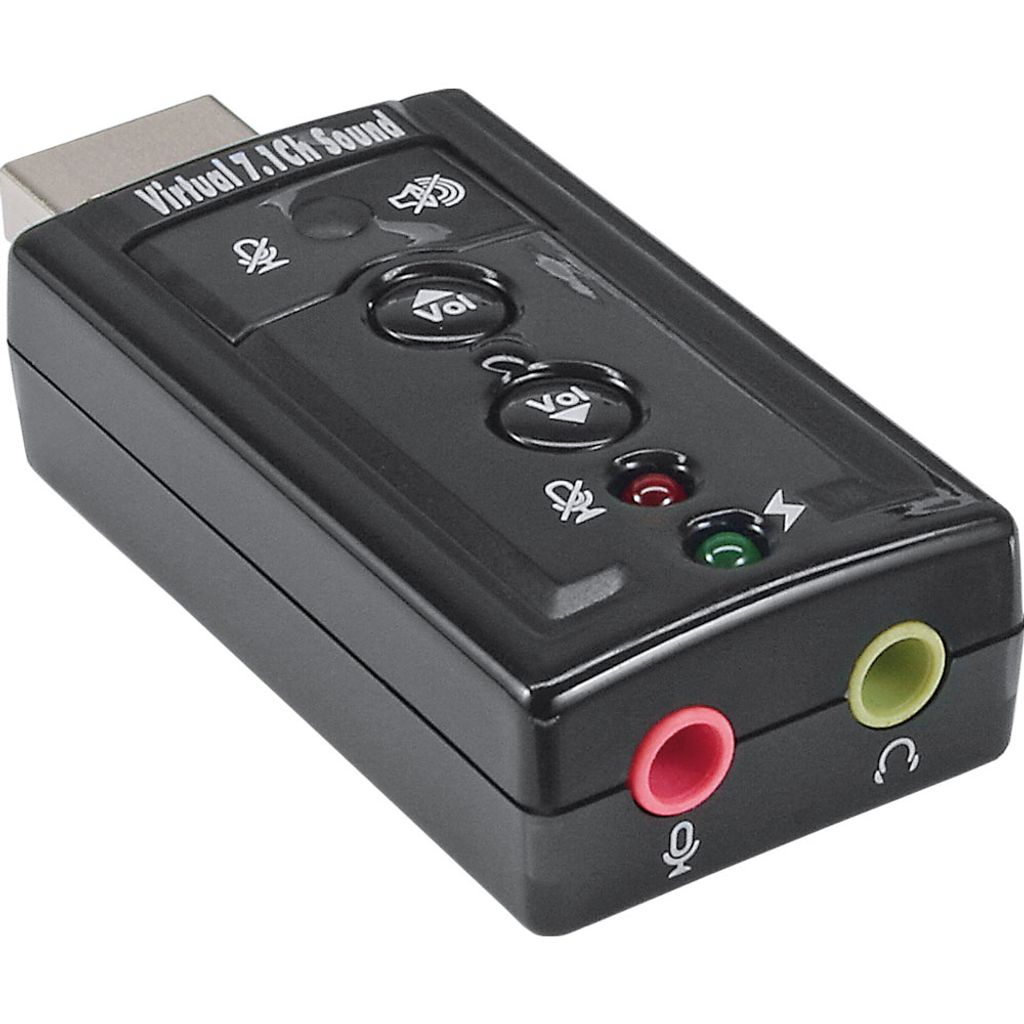 InLine USB Audio Soundkarte, mit virtuellem 7.1 Surround Produktbild 