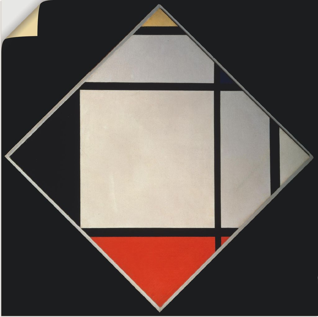 ARTland Wandbild, selbstklebend Rhombus II. Größe: 100x100 cm