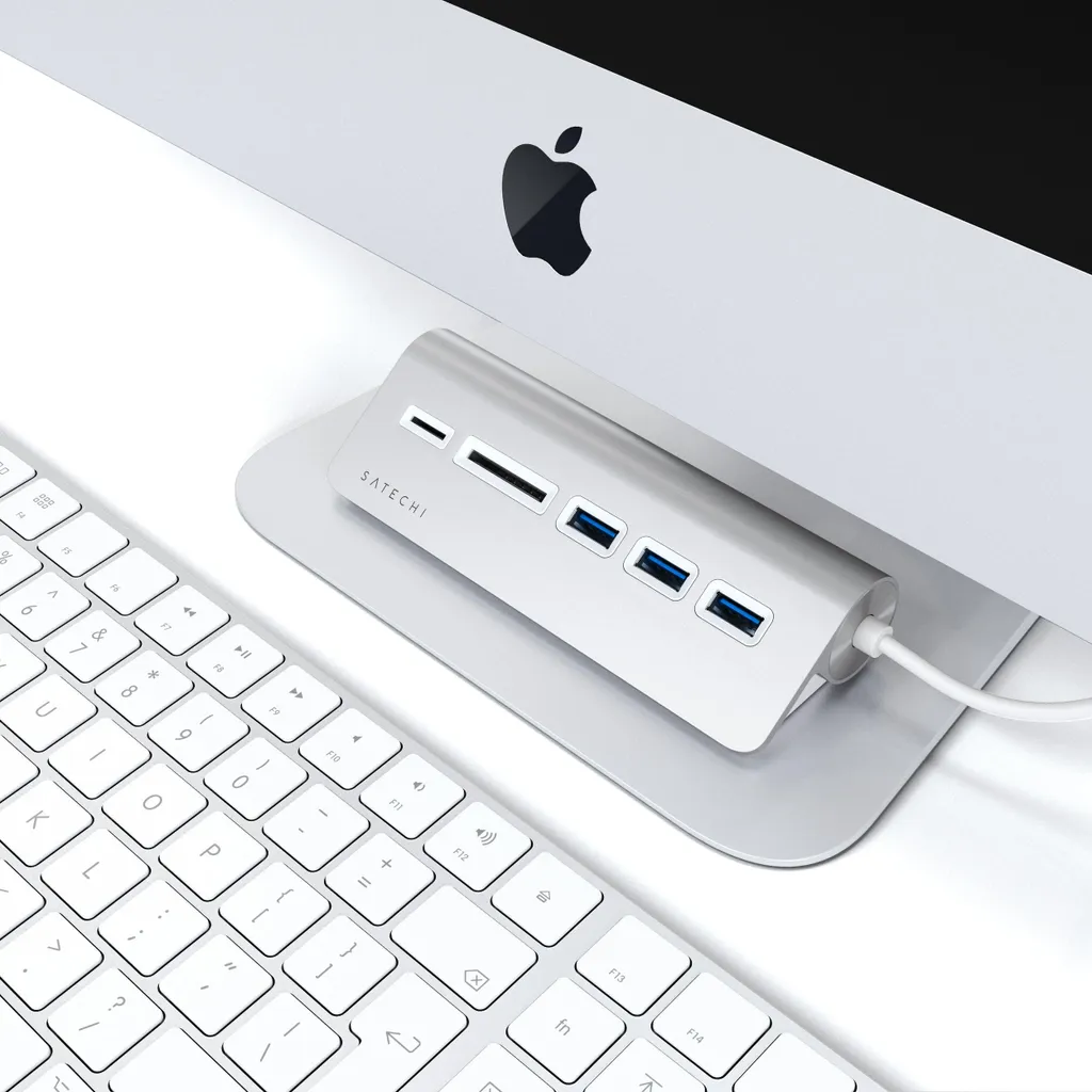 Adaptateur USB-C SuperSpeed 5 Gbps avec Lecteurs SD pour Bureau Fixe