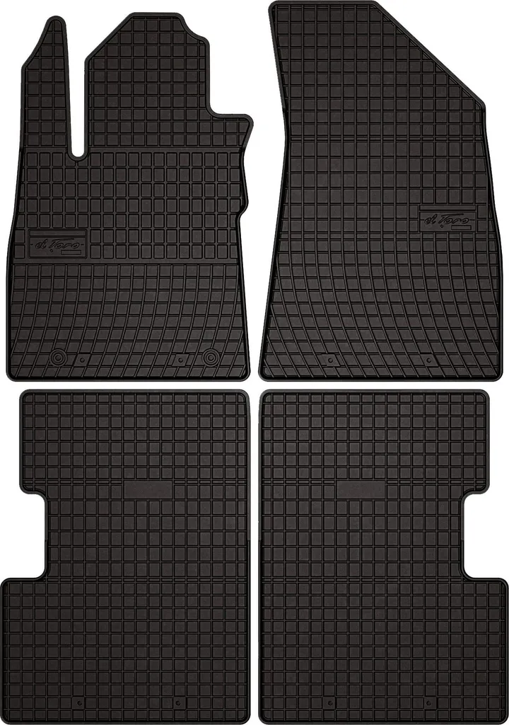 Tappetini in Gomma Nera MG ZS - Set Completo 4 Pezzi - Qualità Top