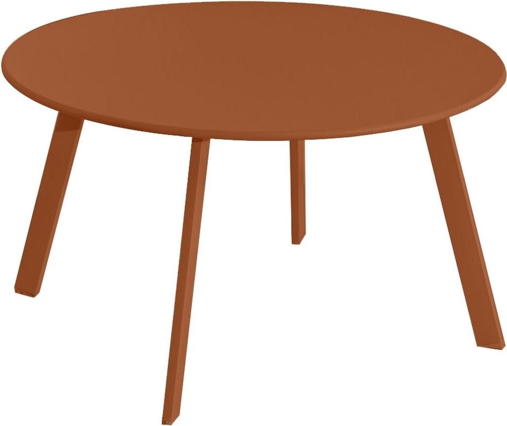 Tisch Marzia Terrakotta Stahl 70 x 70 x 40 cm