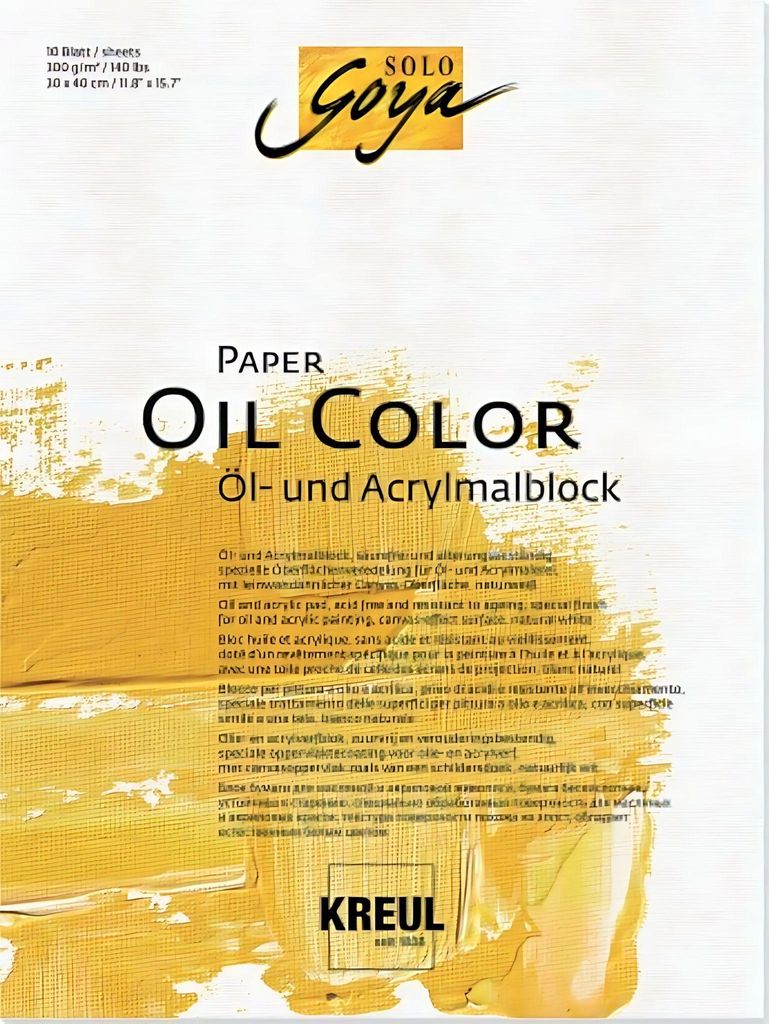 KREUL Künstlerblock SOLO Goya Paper Oil Color 300 x 400 mm 10 Blatt
