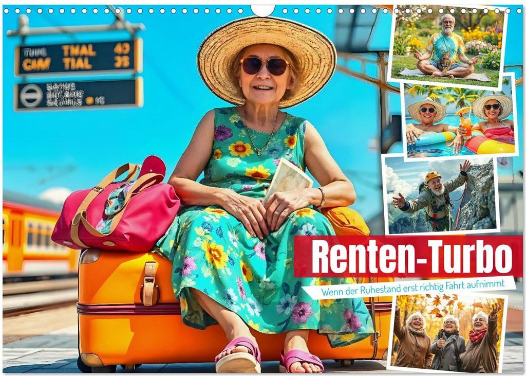 Renten-Turbo. Wenn der Ruhestand erst richtig Fahrt aufnimmt (Wandkalender 2027 DIN A3 quer), CALVENDO Monatskalender