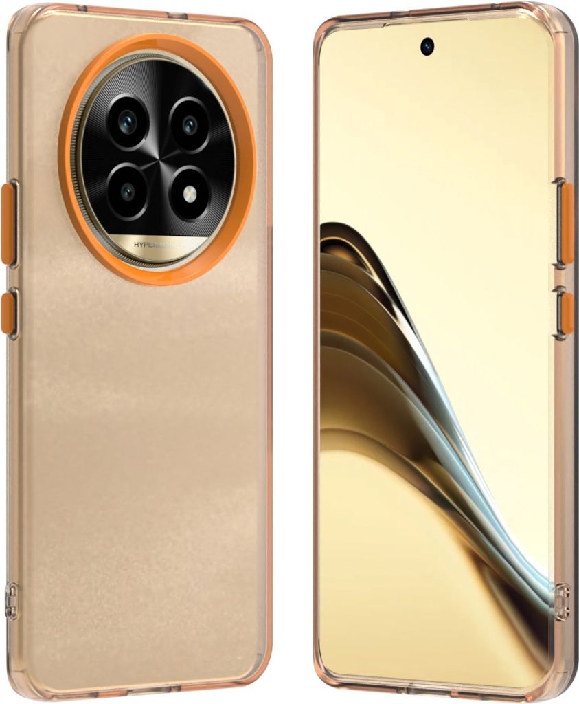 Handyhülle für Realme 13 Pro 5G Schlank Durchscheinend Matt Stoßfest Schutzhülle Orange