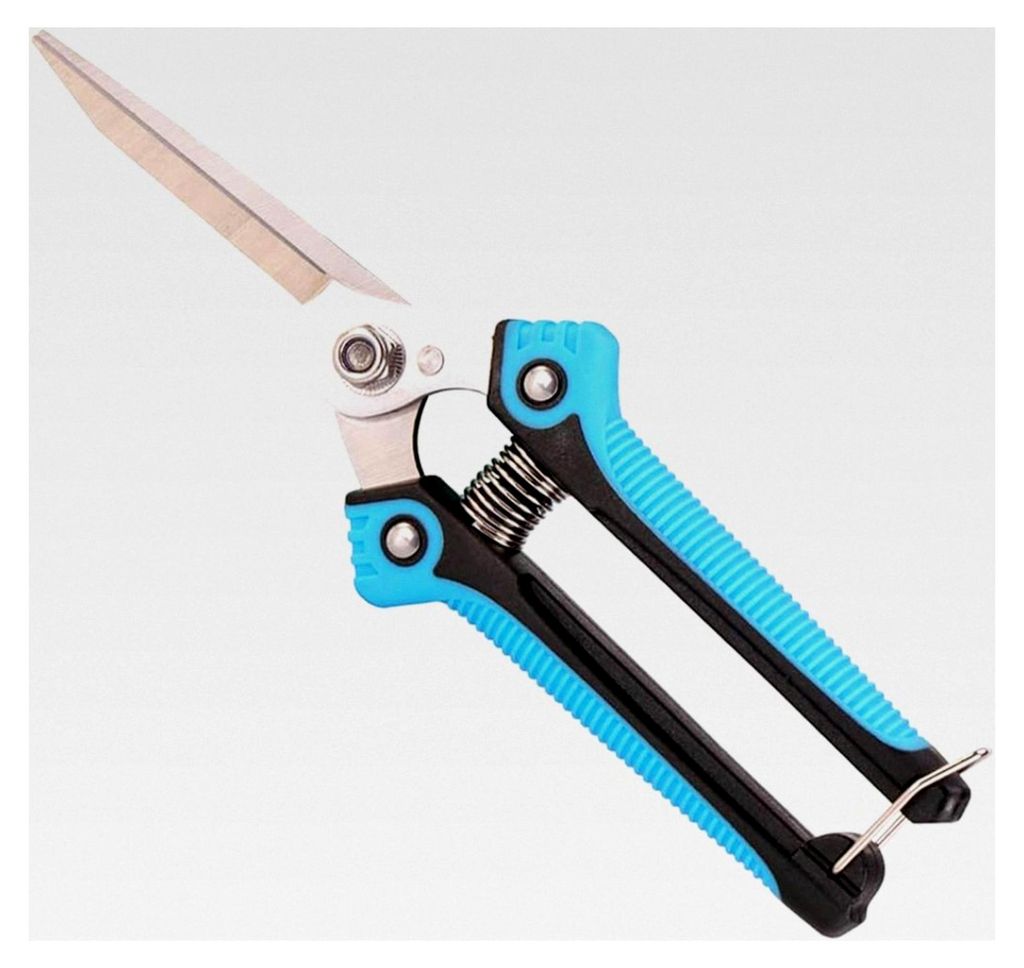 Gartenschere für Obst, Pflanzen, Rosen, Blumen und Bäume mit Edelstahlklingen für die Gartenarbeit