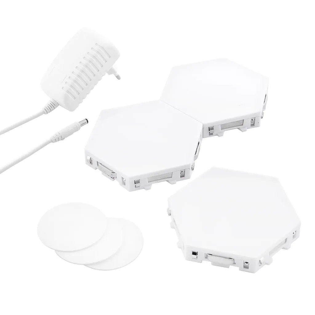 Applique Murale LED Hexagonale Tactile et Modulable Tilight - Pack de 3