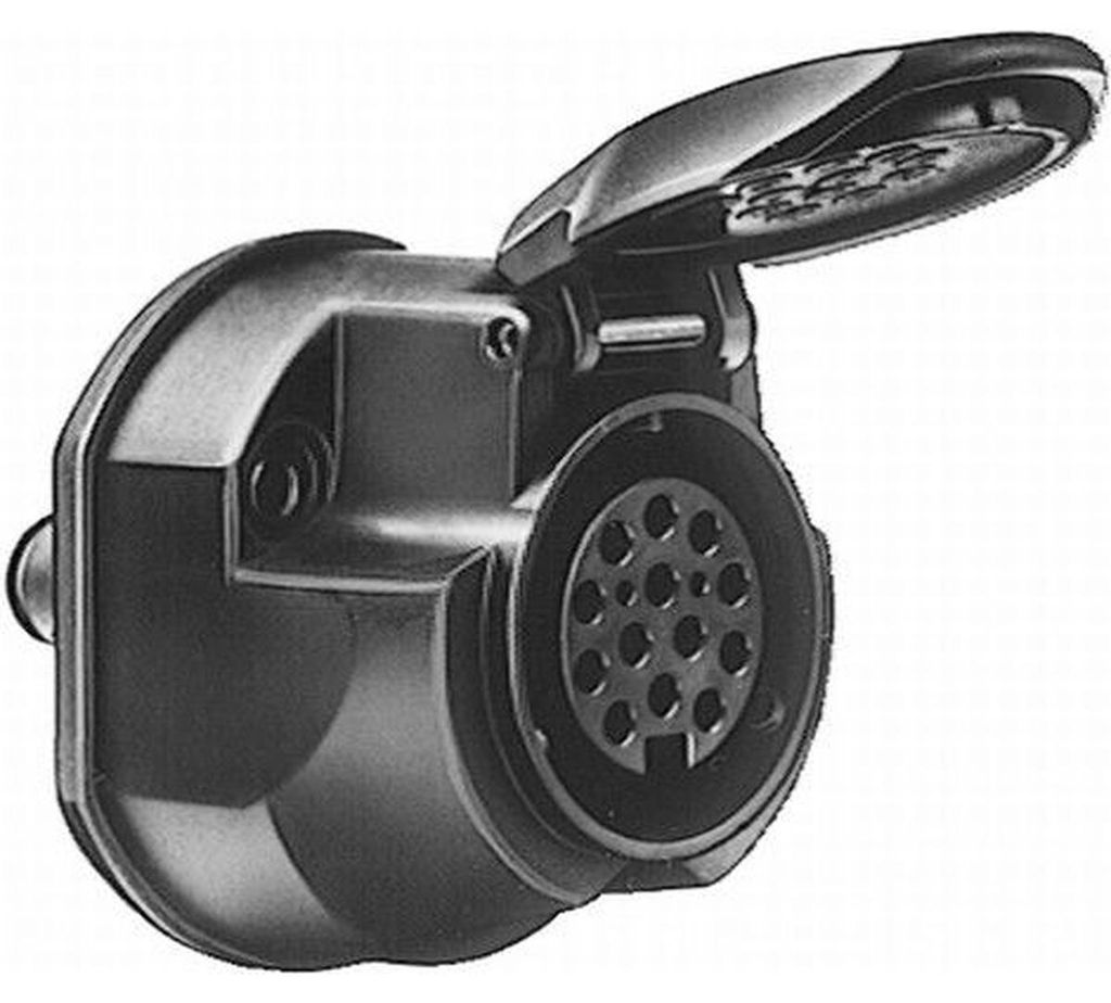 Steckdose 12 V Schraubkontakt 13-polig 11446 N-Typ HELLA für u.a. MERCEDES-BENZ