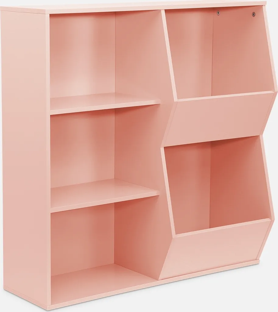 Organizer Cameretta Bambini Rosa | Mobile 3 Livelli e 2 Vani | Prezzi
