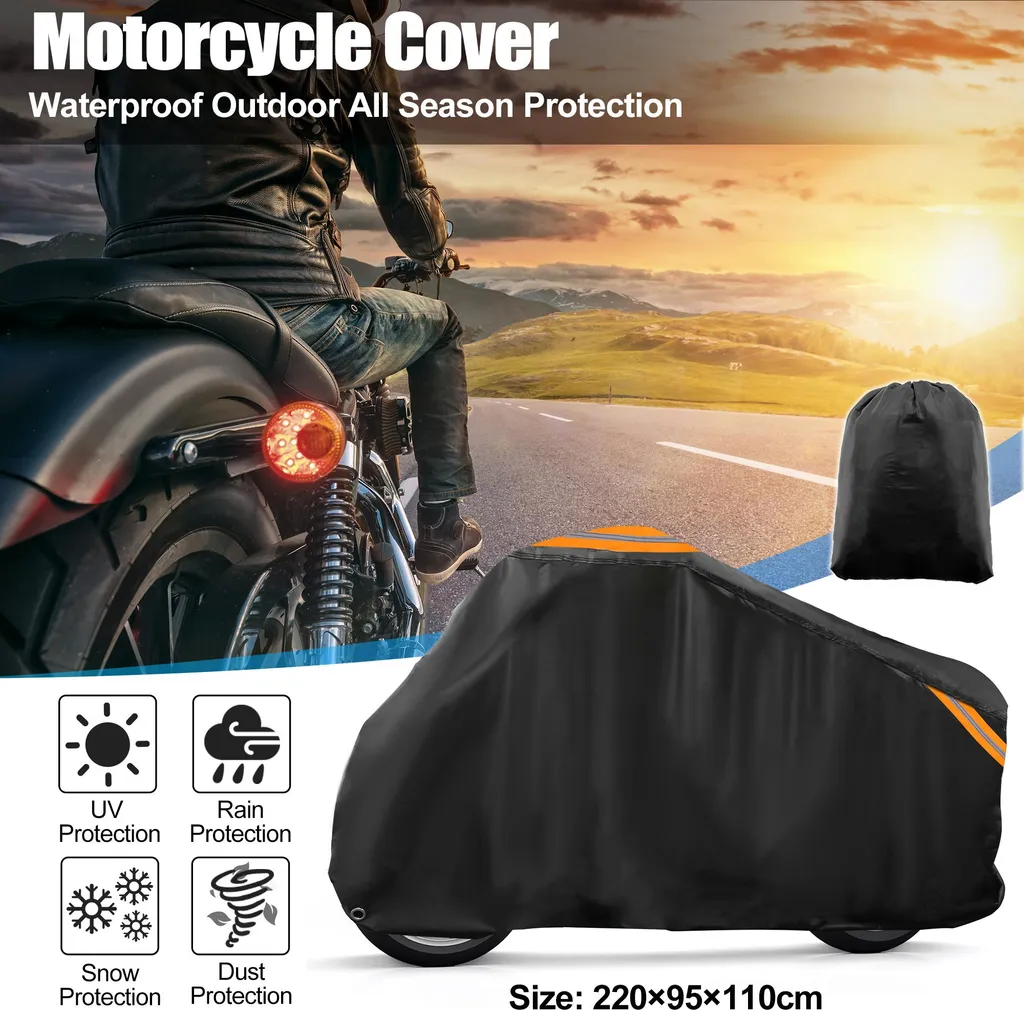 Housse de moto imperméable pour Kawasaki Ninja et GSXR protection 220cm