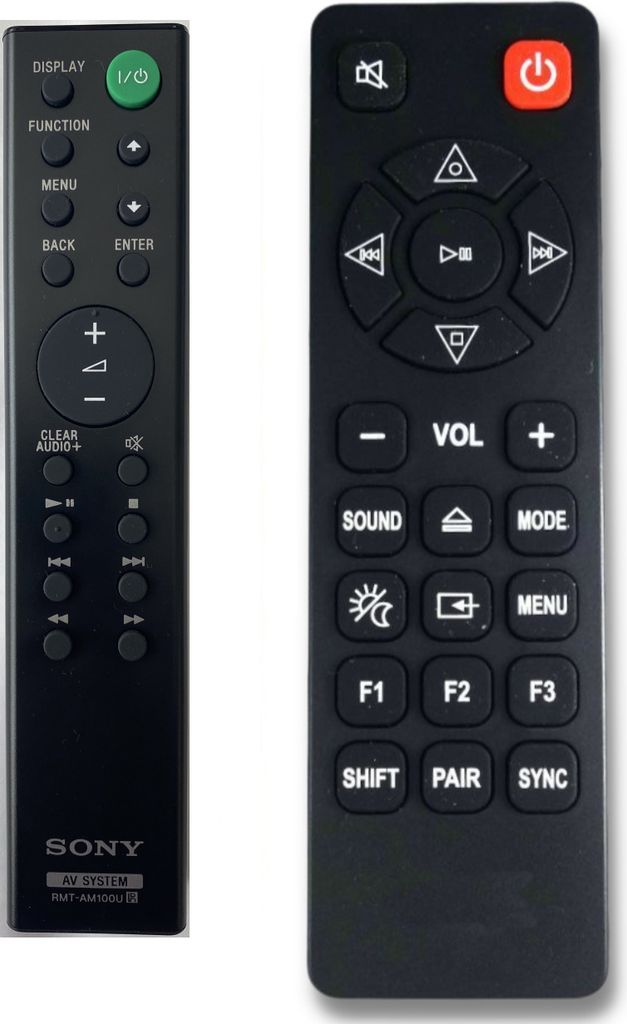 Ersatz Fernbedienung für Sony CMT-SX7 und CMT-SX7B