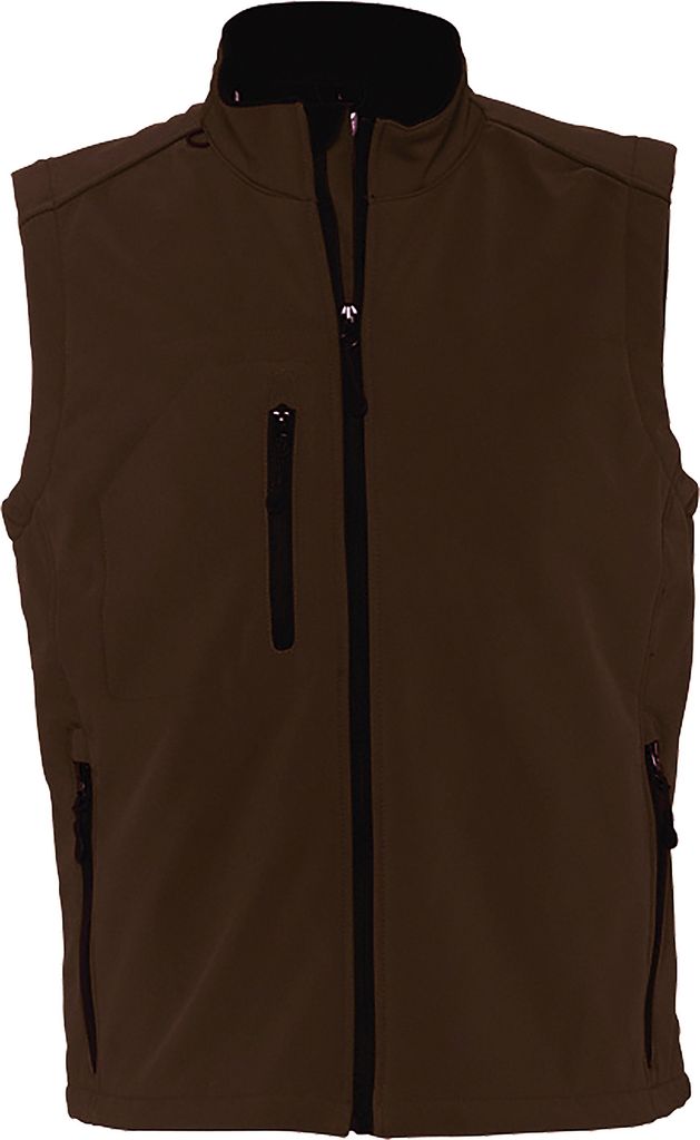 SOLS Mens Rallye Softshell-Weste / Bodywarmer / Weste PC349 (3XLarge) (Dunkelbraun)