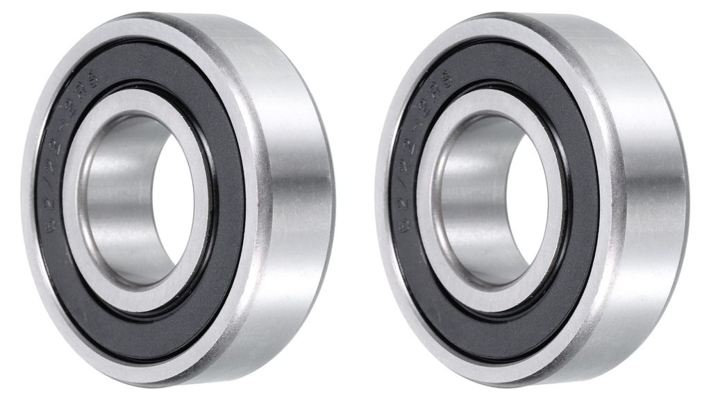 Rillenkugellager 62/22-2RS, ID 22mm x OD 50mm x Breite 14mm, doppelt abgedichtete Lager mit Gummiringen, Hochgeschwindigkeits-Kugellager aus Chroms...
