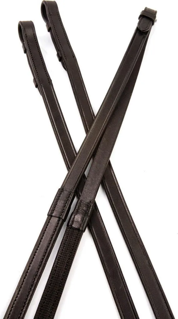 Rênes Collegiate IV WB1210 grip antidérapant 137cm cuir marron